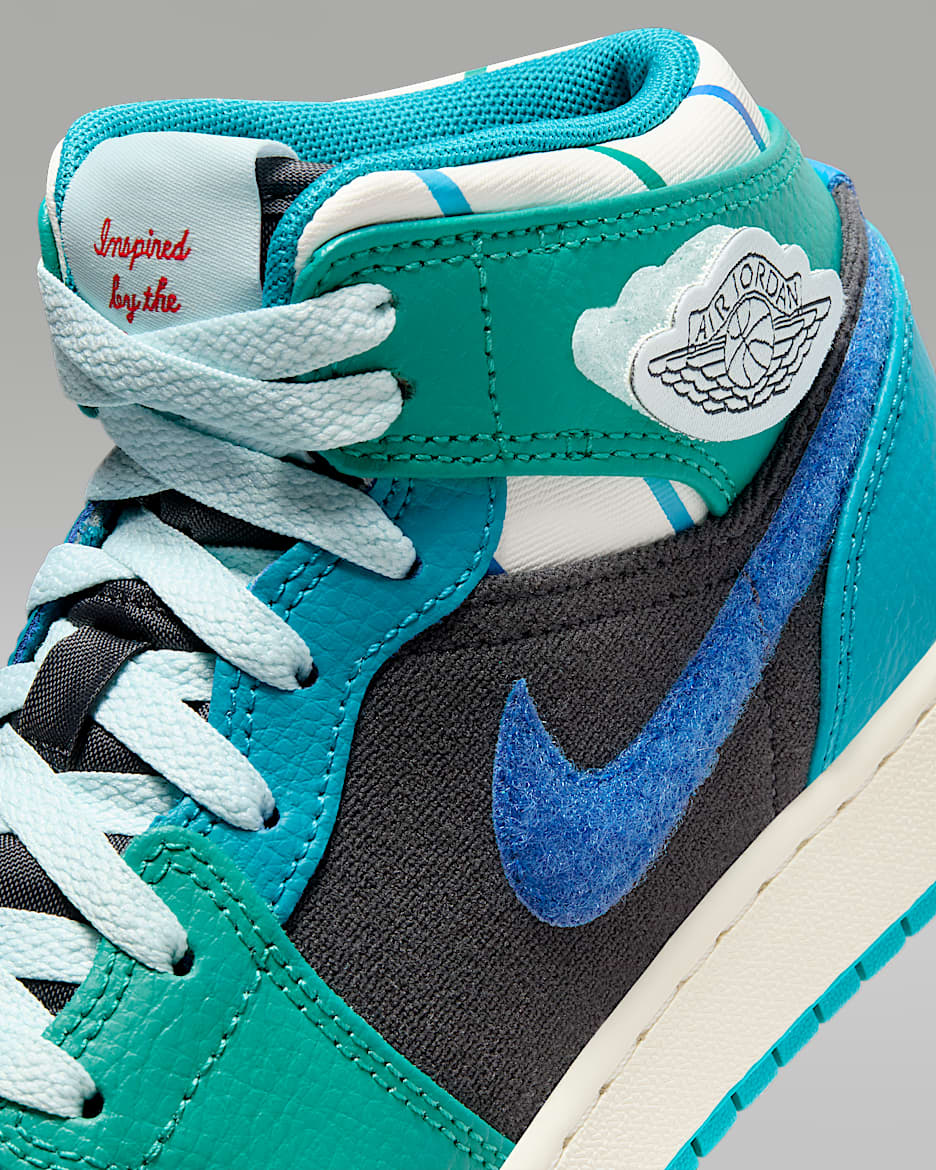 Air Jordan 1 Mid Sneaker School kinderschoenen
